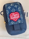 Flap Double Phone Pouch Denim