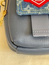 Flap Double Phone Pouch Denim