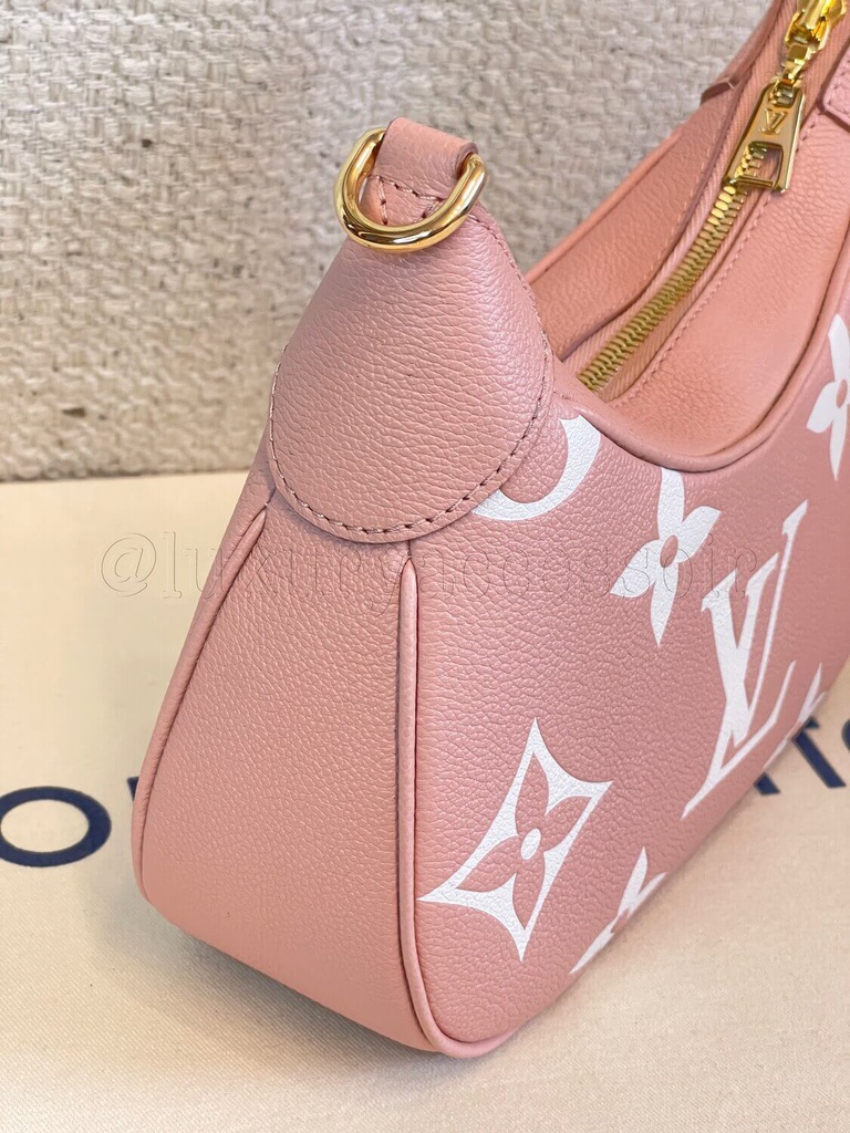Louis Vuitton Bagatelle mini hobo Pink Leather ref.788411 - Joli