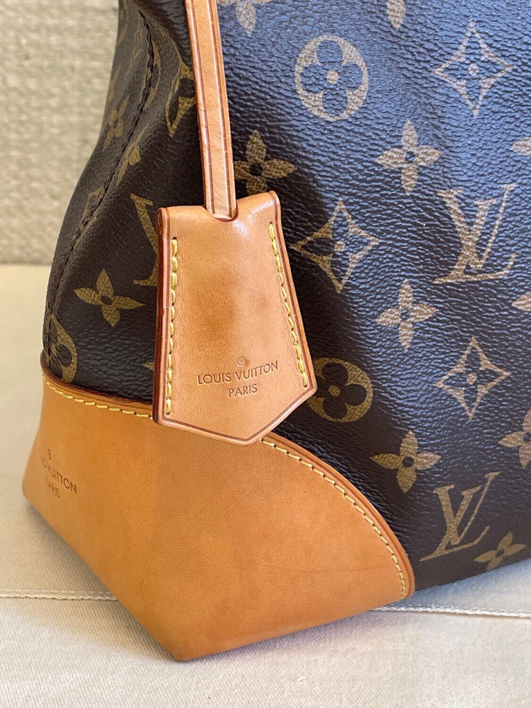Berri leather handbag Louis Vuitton Brown in Leather - 37207738