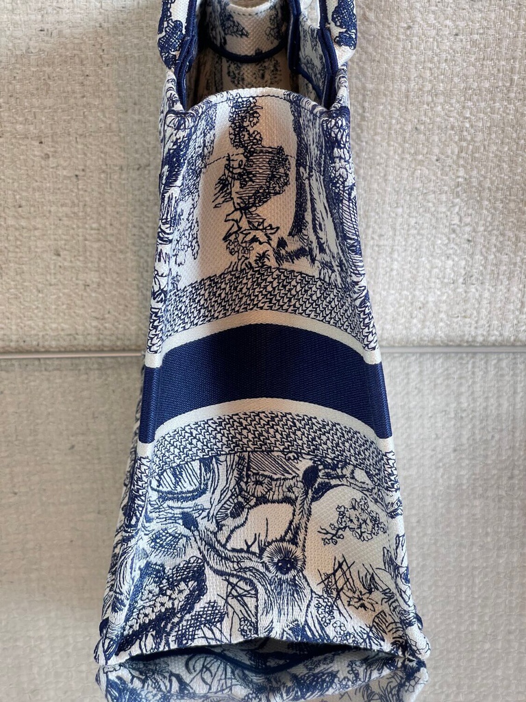 DIOR Book Tote Toile de Jouy Embroidery Medium