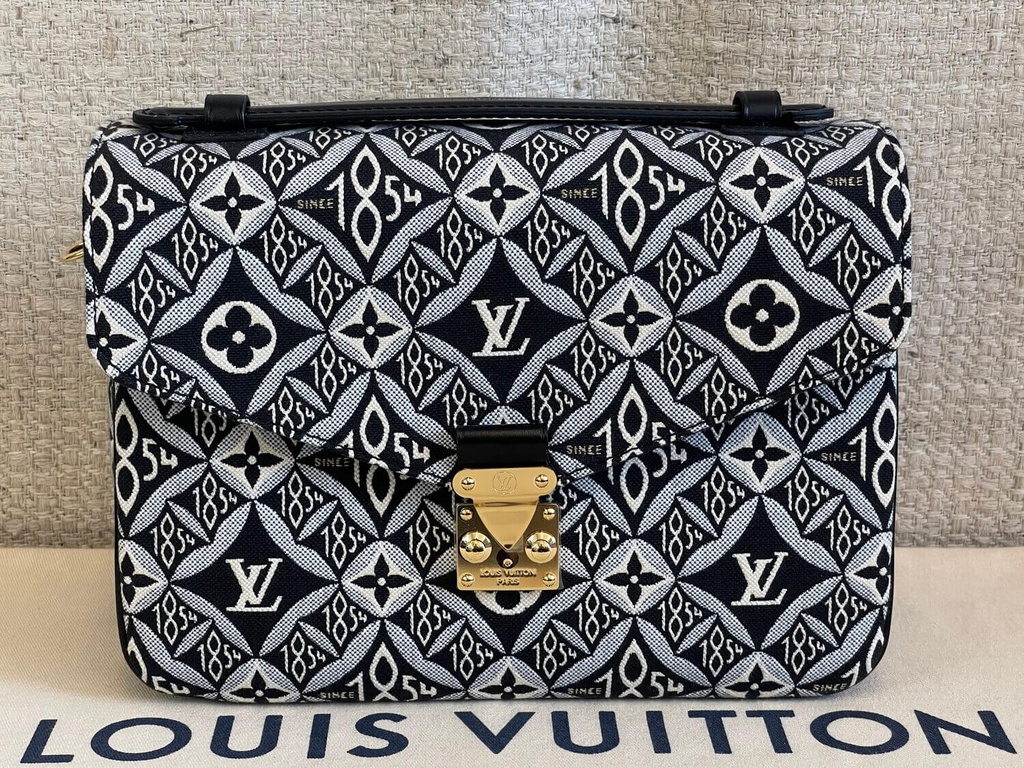 Louis Vuitton Black Since 1854 Jacquard Textile Pochette Metis