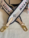 Bandouliere Gurt schwarz / beige verstellbar