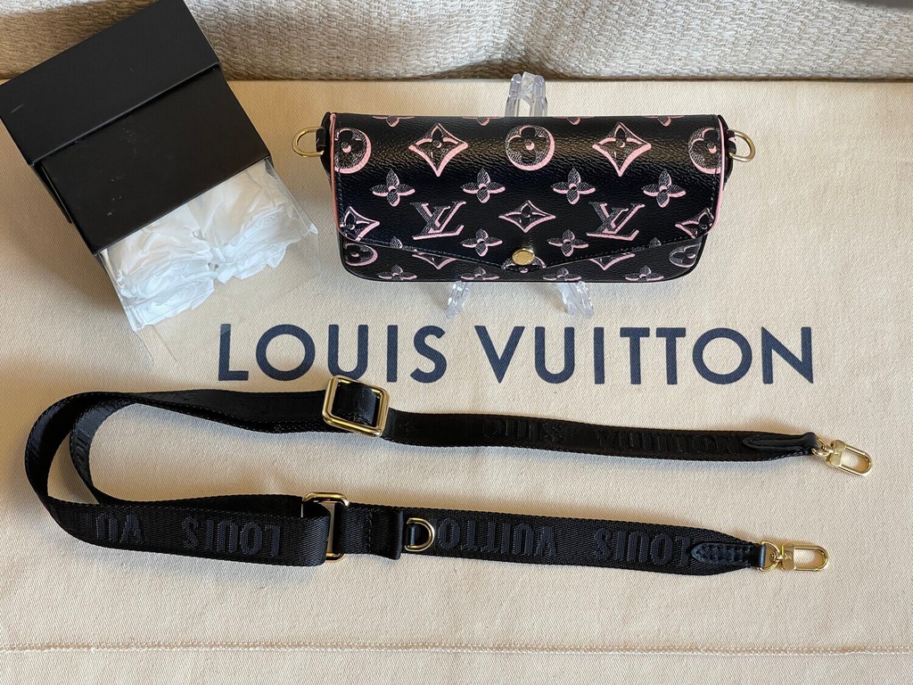 100% Original Louis Vuitton Felicie strap & go Fall for You