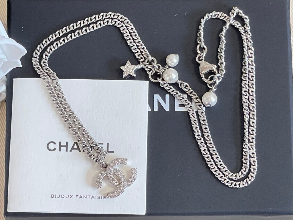 Chanel Necklace Halskette silber