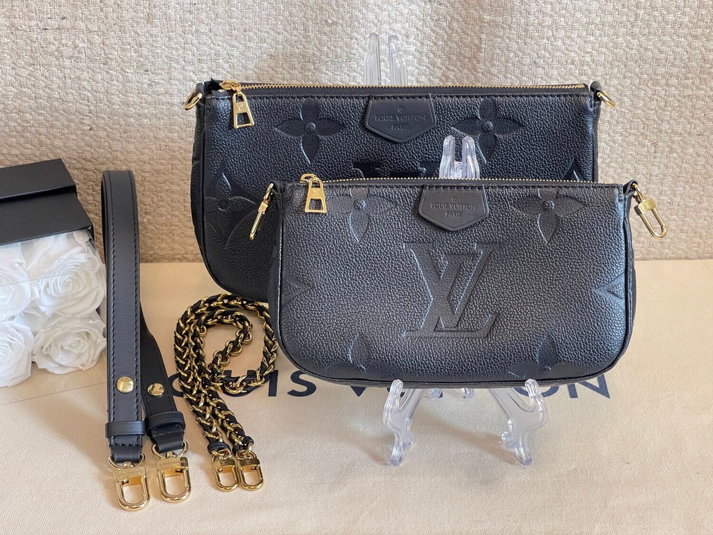 Multi Pochette Accessoires Empreinte schwarz