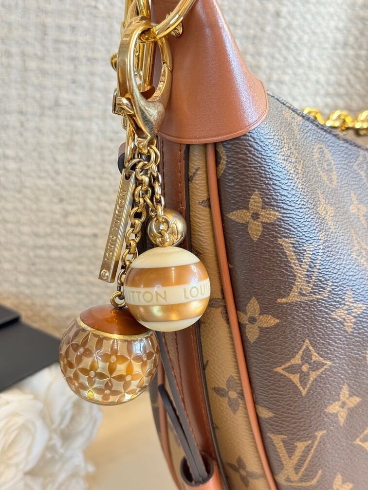 Taschenschmuck Mini Lin Croisette Caramel