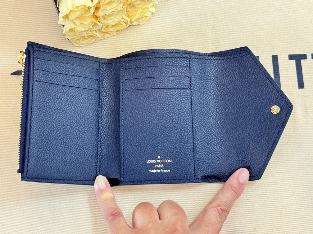 Victorine Börse Empreinte navy