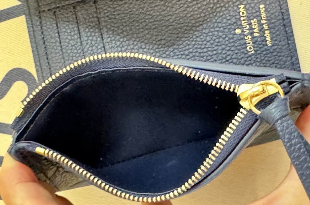 Victorine Börse Empreinte navy