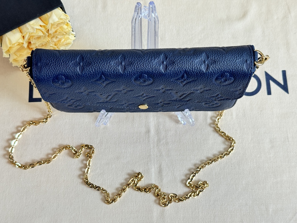 Felicie Pochette Empreinte Navy