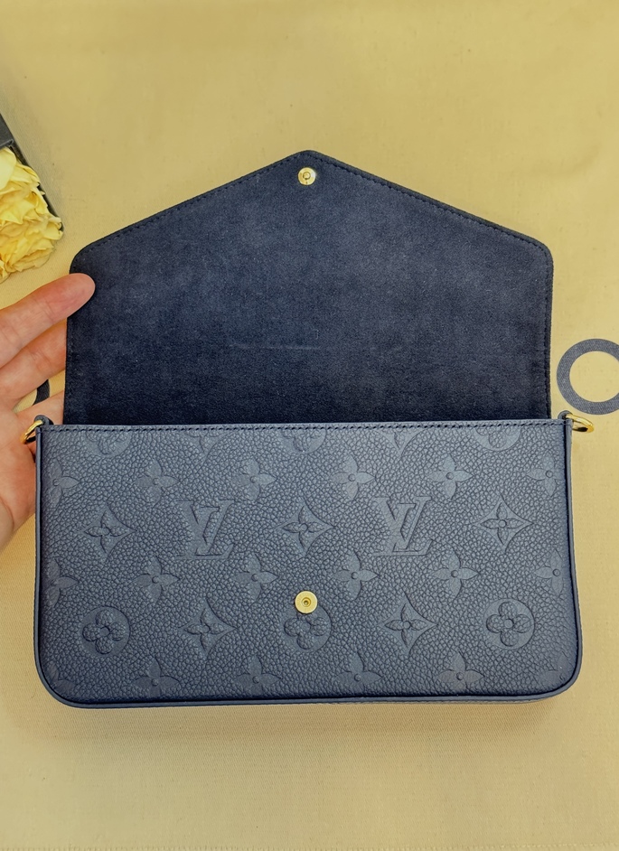 Felicie Pochette Empreinte Navy