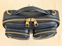 Utility Crossbody Leder schwarz