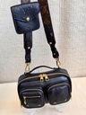 Utility Crossbody Leder schwarz
