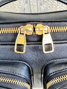 Utility Crossbody Leder schwarz