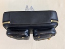 Utility Crossbody Leder schwarz