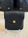 Utility Crossbody Leder schwarz