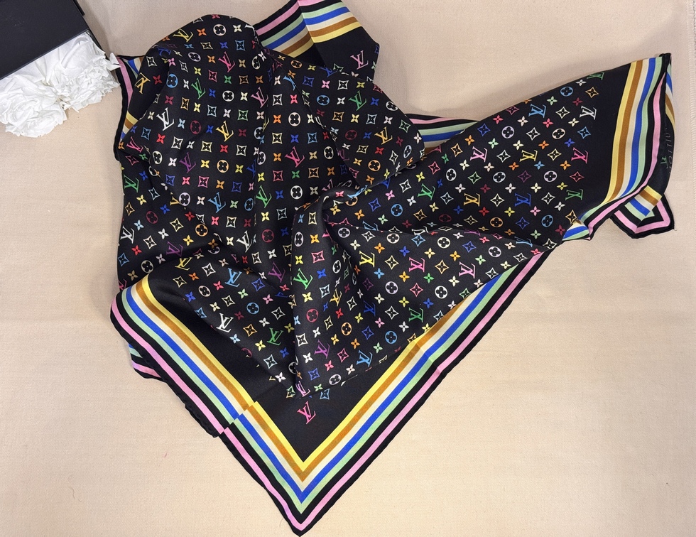 Tuch Multicolor schwarz
