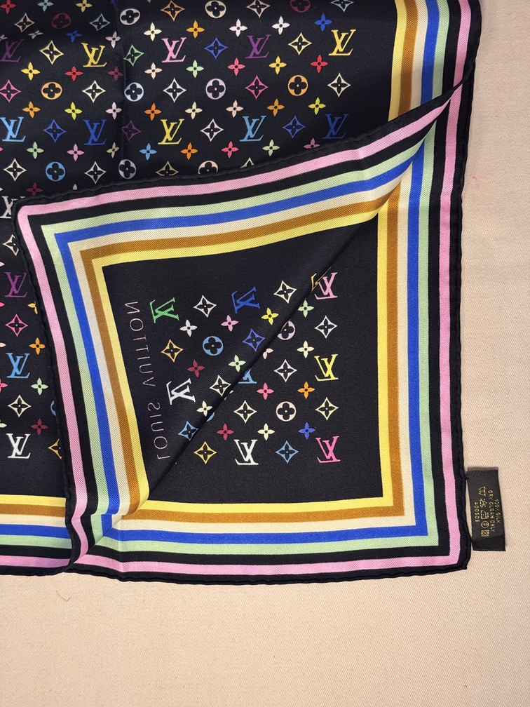 Tuch Multicolor schwarz