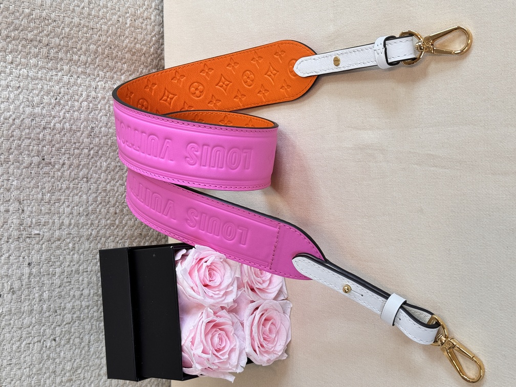Bandouliere Gurt Twist pink &amp; orange