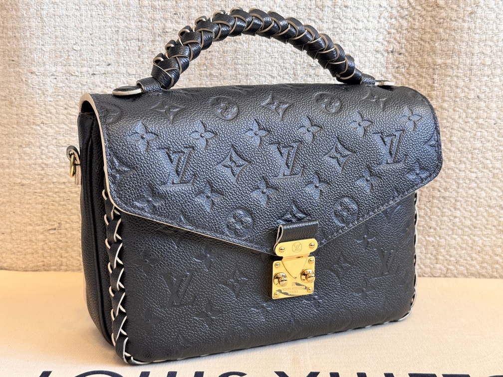 Pochette Metis Tressage braided schwarz