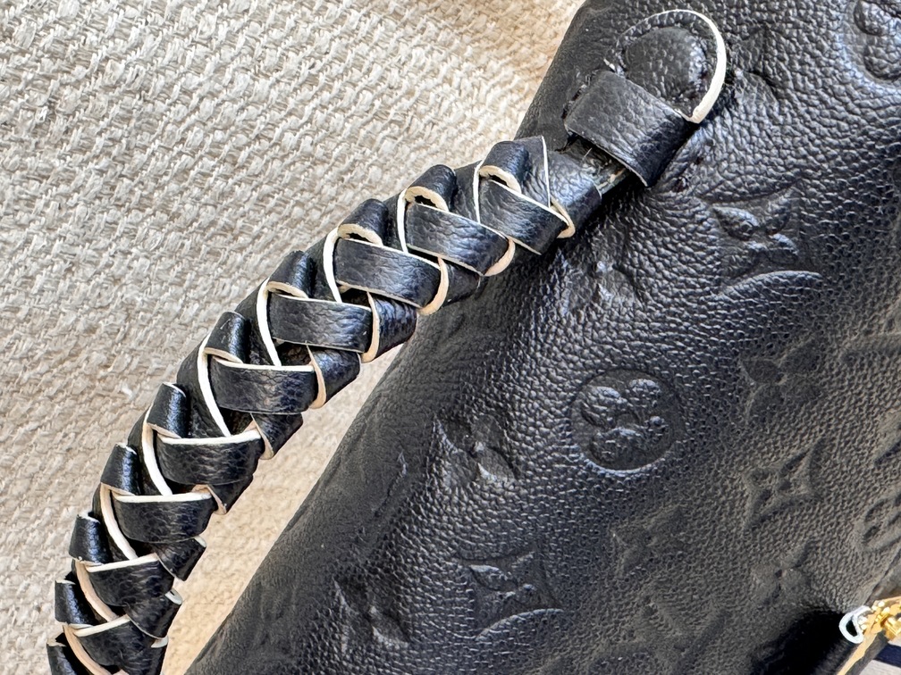 Pochette Metis Tressage braided schwarz