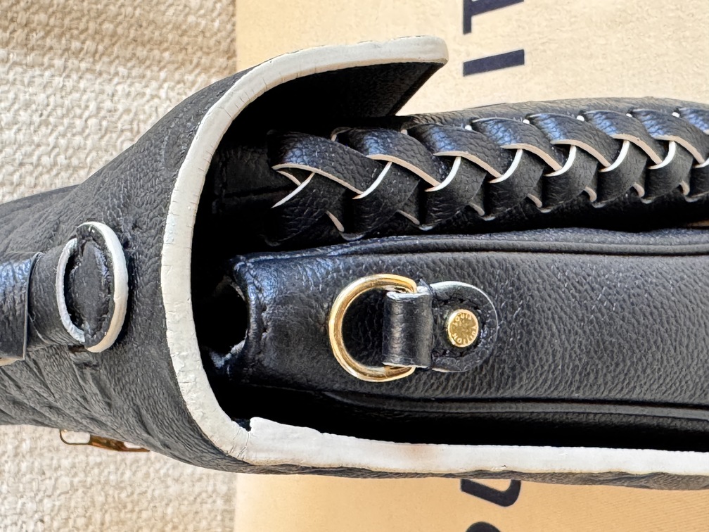 Pochette Metis Tressage braided schwarz