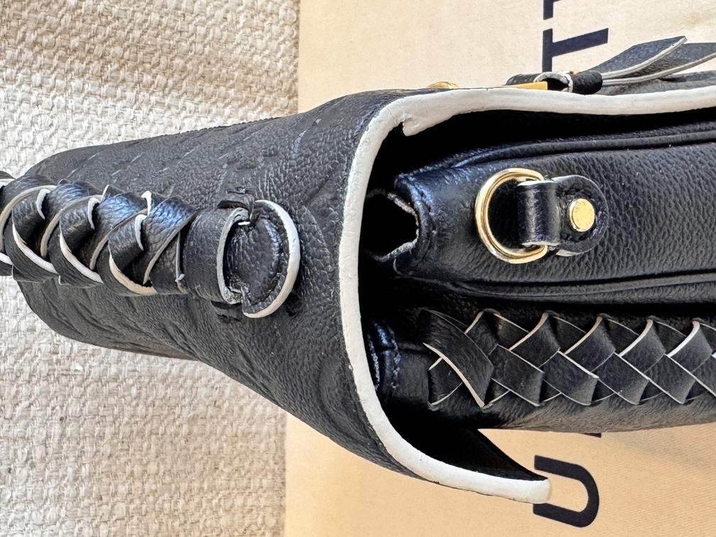 Pochette Metis Tressage braided schwarz