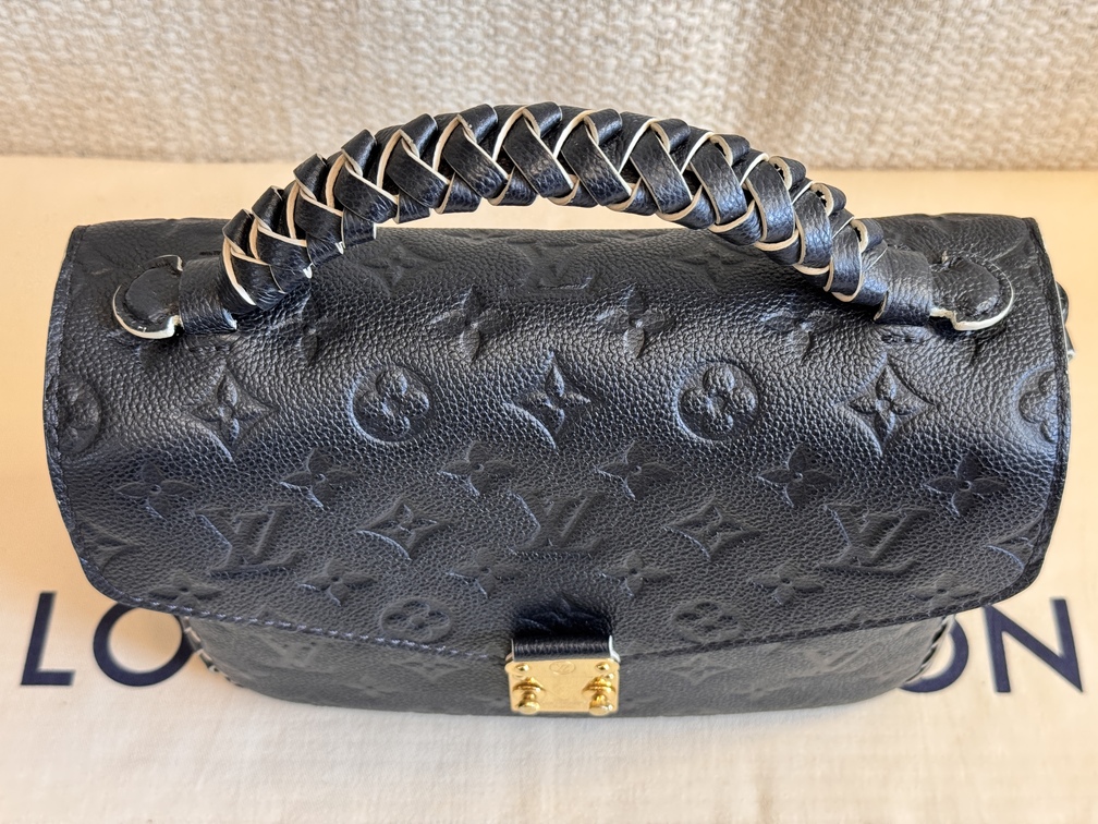 Pochette Metis Tressage braided schwarz