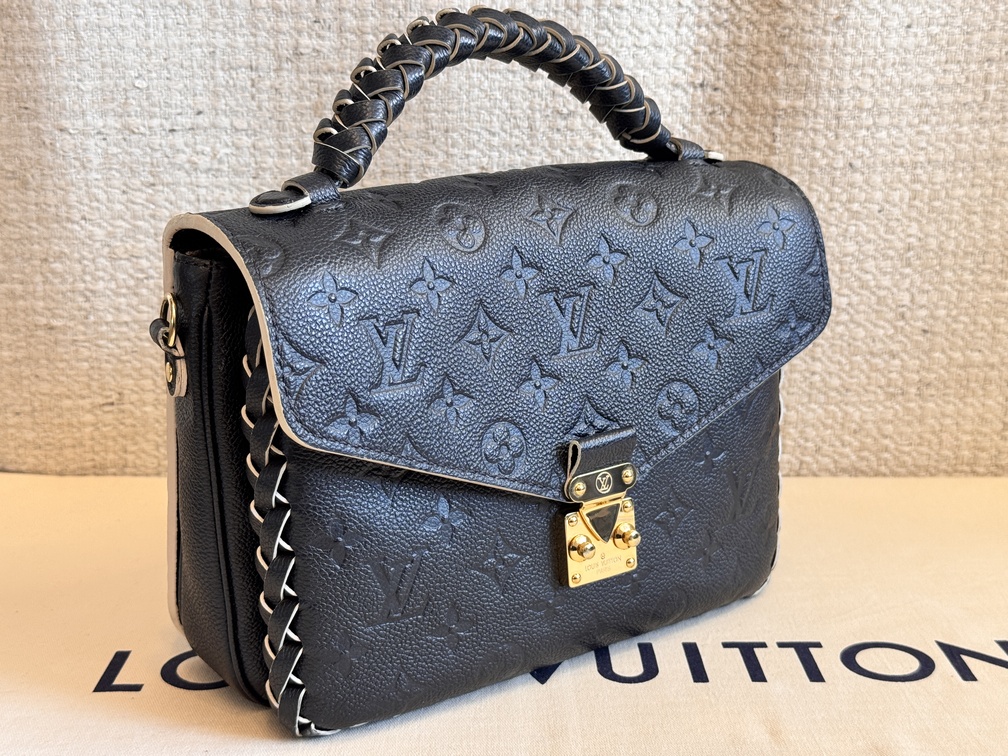Pochette Metis Tressage braided schwarz