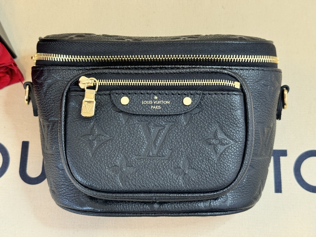 Mini Bumbag Empreinte schwarz