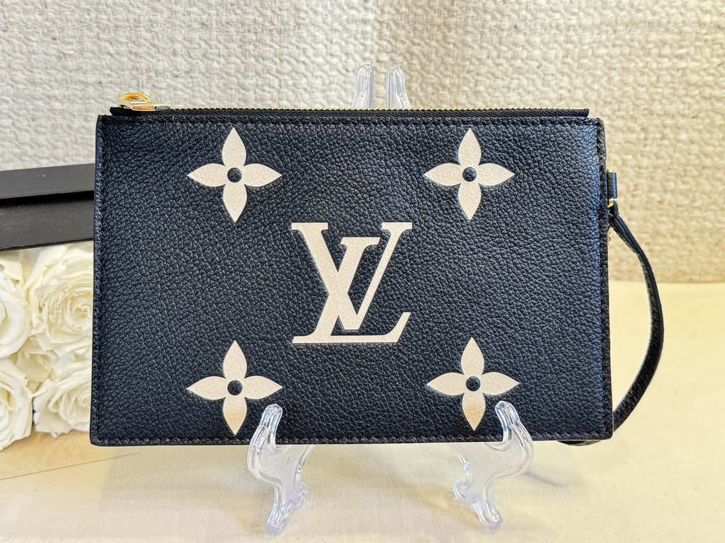 Pouch bicolor schwarz