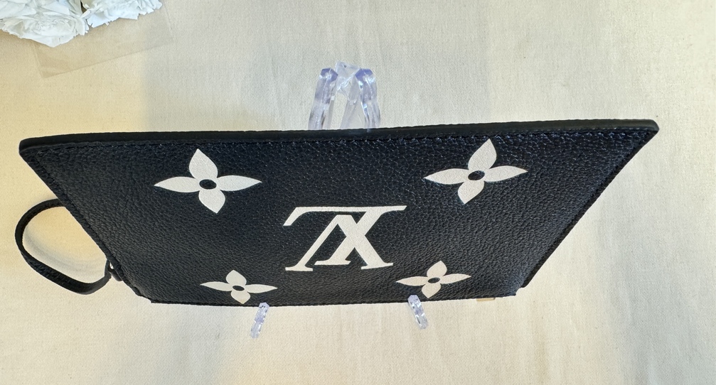 Pouch bicolor schwarz