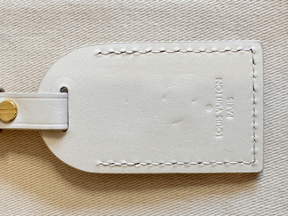 Adressanhänger klein creme