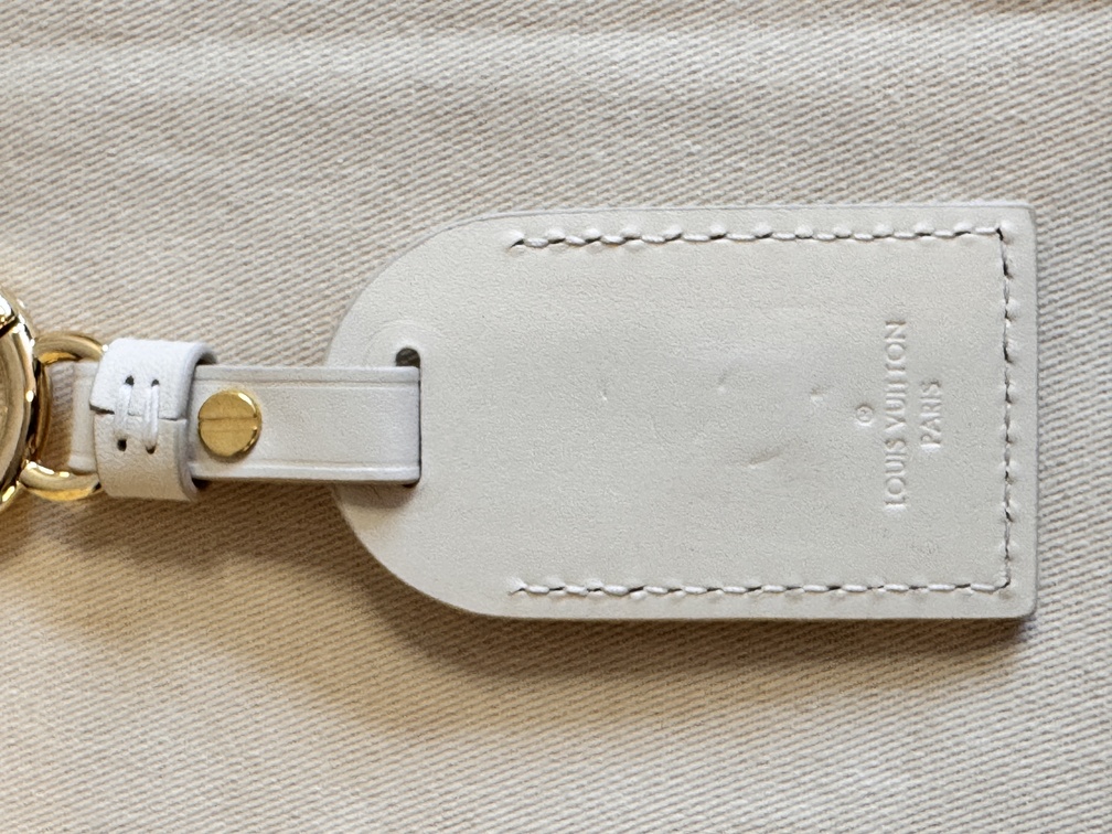 Adressanhänger klein creme