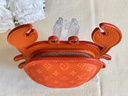 Taschenschmuck bagcharm Krabbe orange