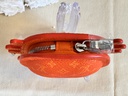 Taschenschmuck bagcharm Krabbe orange