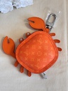 Taschenschmuck bagcharm Krabbe orange