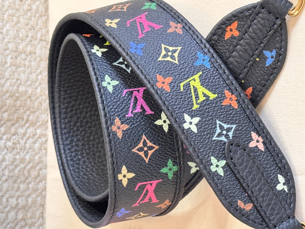 Bandouliere Gurt Multicolor schwarz