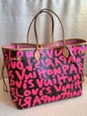 Neverfull GM Graffiti Pink