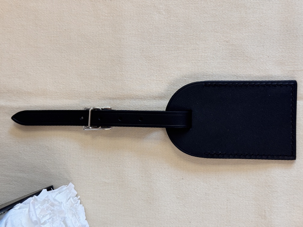 Adressanhänger groß schwarz