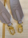 Bandouliere Schultergurt Coussin grau / taupe
