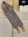 Bandouliere Schultergurt Coussin grau / taupe