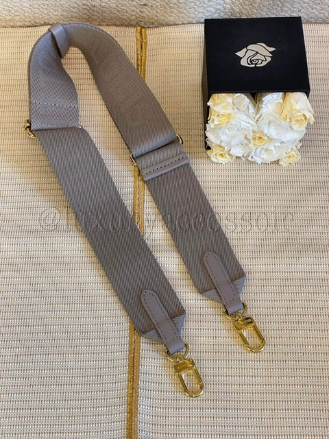 Bandouliere Schultergurt Coussin grau / taupe