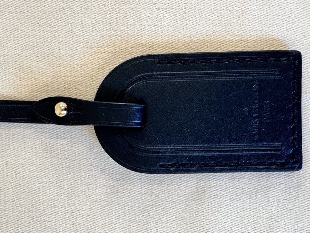 Adressanhänger klein schwarz