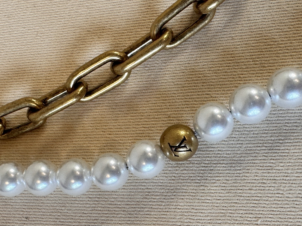 Taschenschmuck Taschenkette Pearls