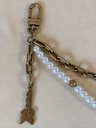 Taschenschmuck Taschenkette Pearls