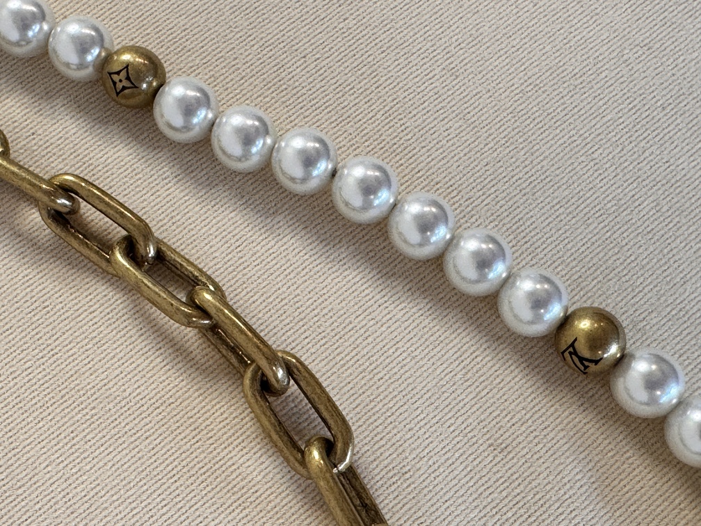 Taschenschmuck Taschenkette Pearls