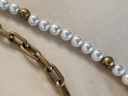 Taschenschmuck Taschenkette Pearls