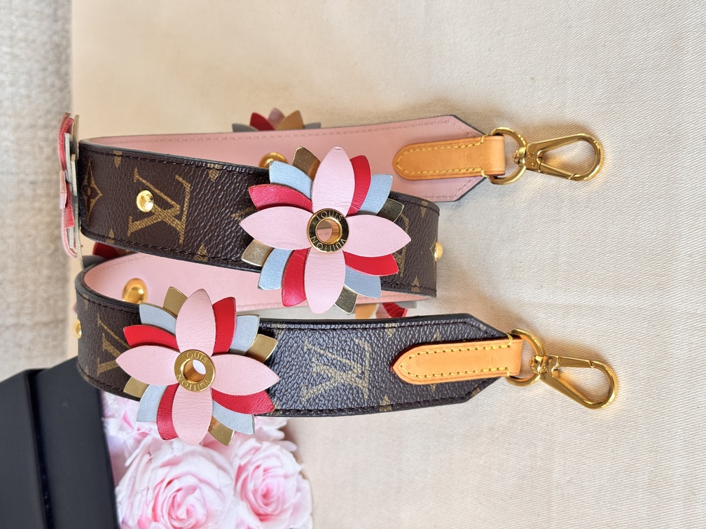 Bandouliere Schultergurt Monogram Flowers