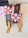 Bandouliere Schultergurt Monogram Flowers